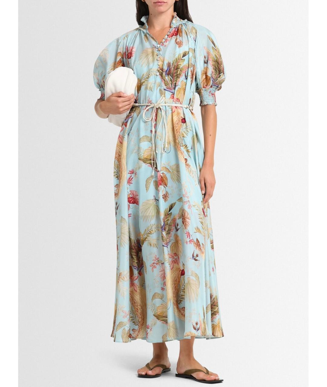 ZIMMERMANN Голубое коктейльное платье, фото 5