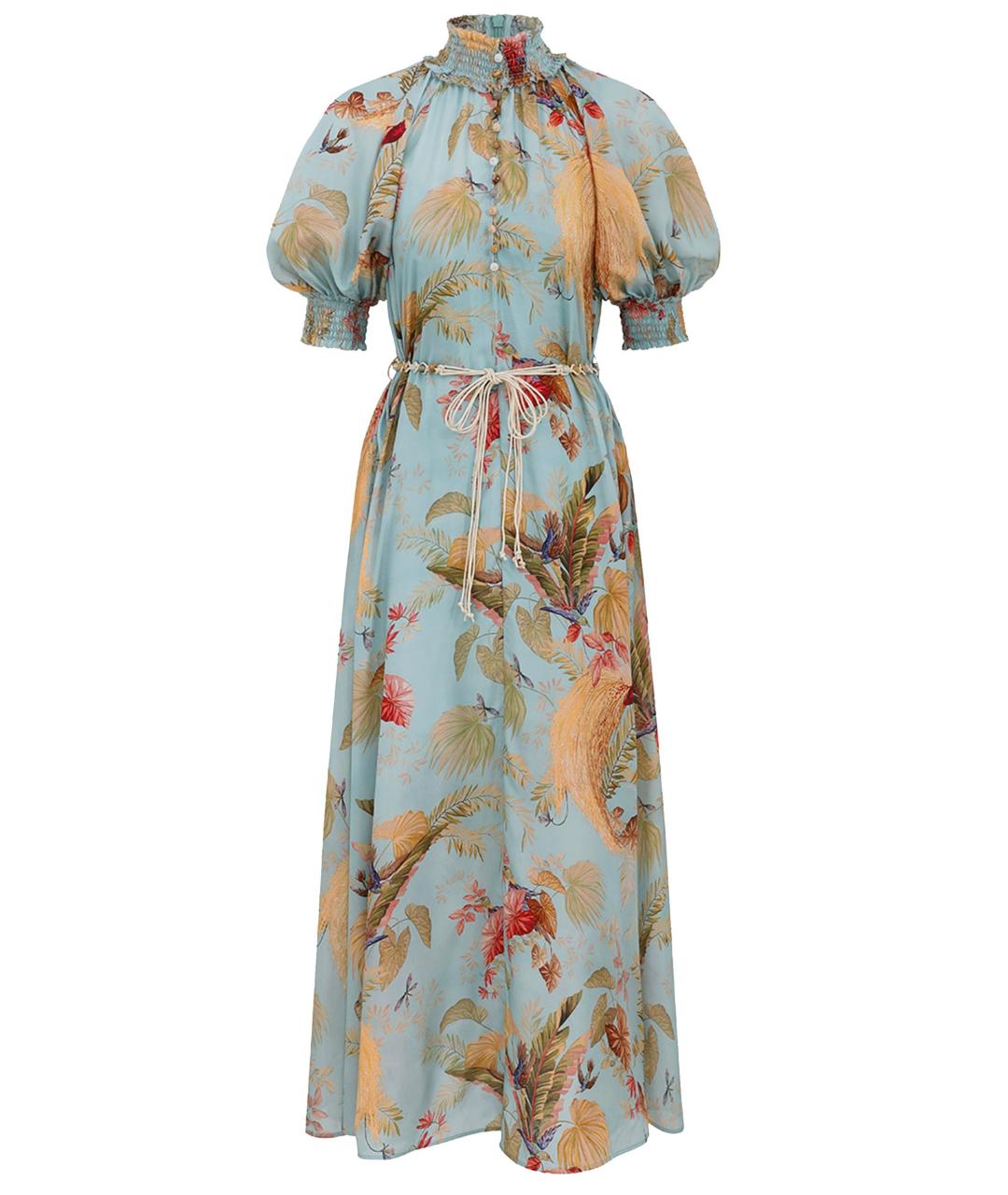 ZIMMERMANN Голубое коктейльное платье, фото 1