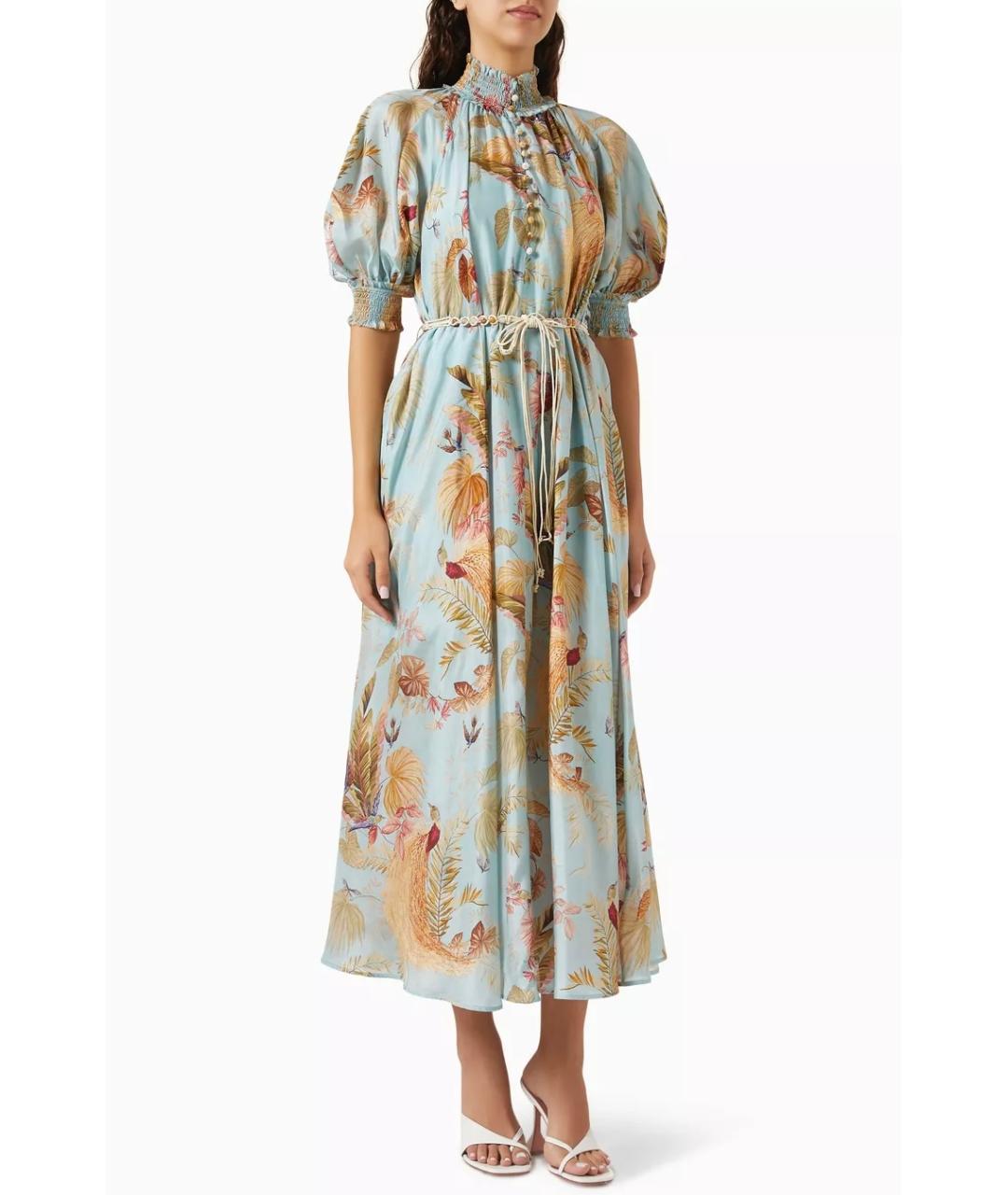 ZIMMERMANN Голубое коктейльное платье, фото 3