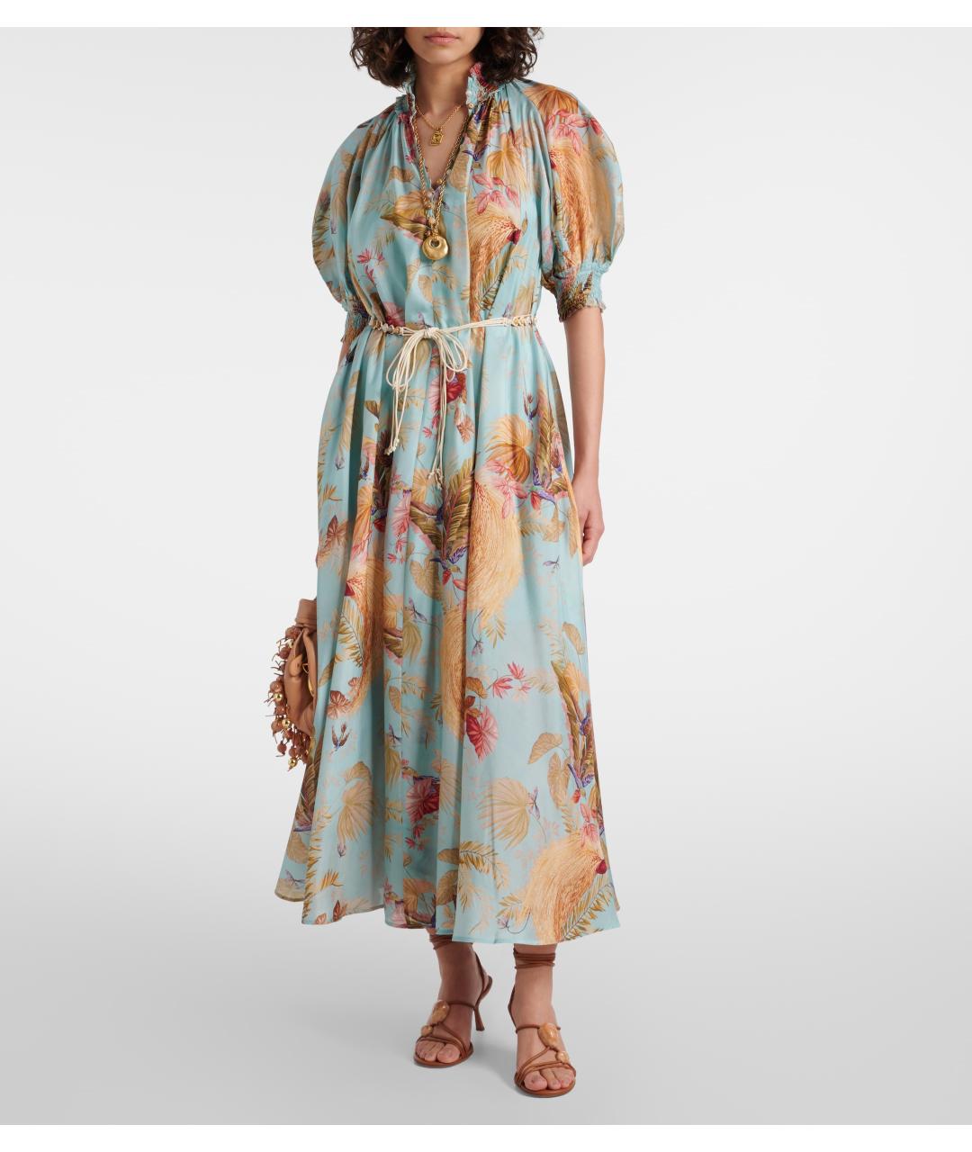 ZIMMERMANN Голубое коктейльное платье, фото 6