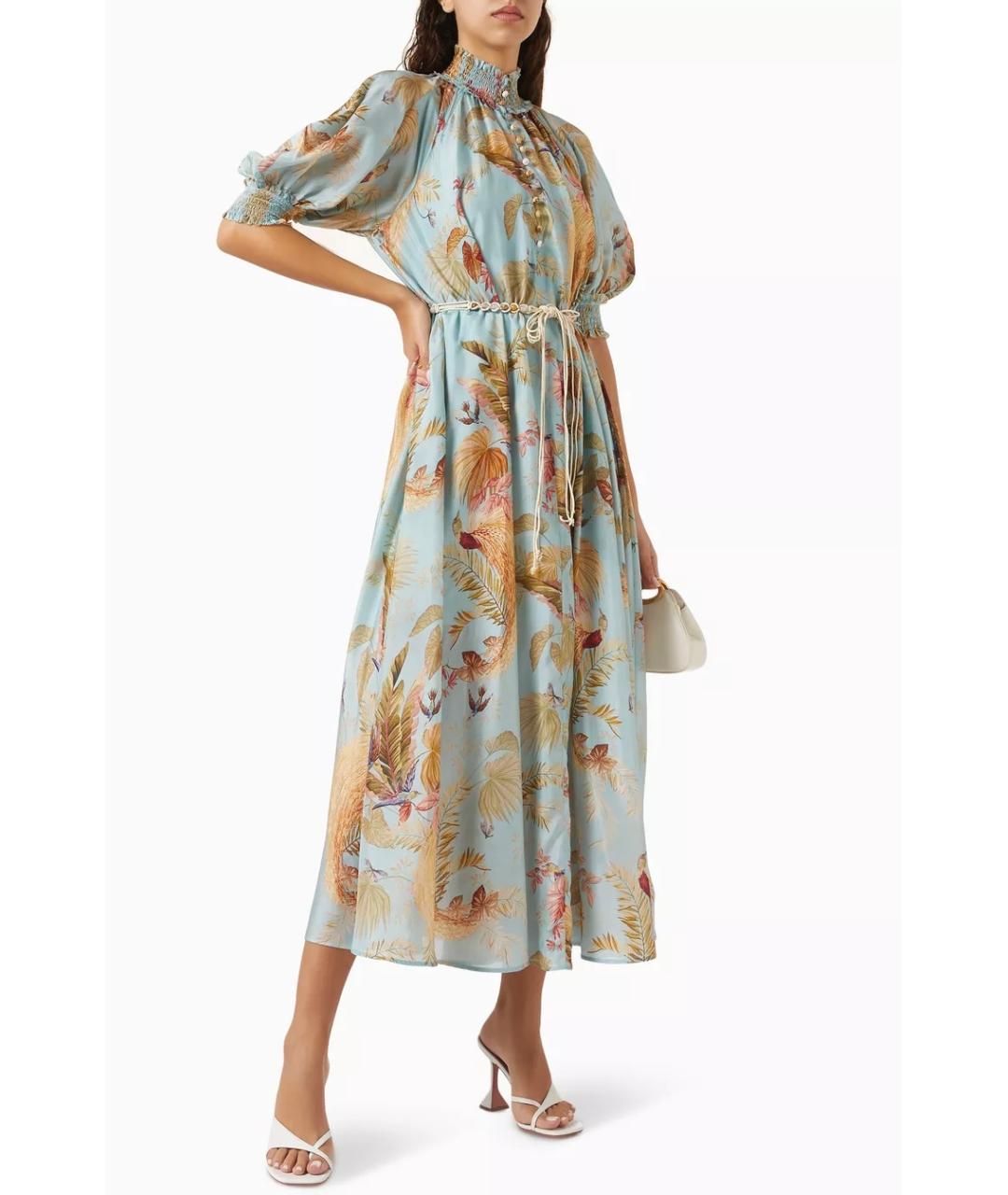 ZIMMERMANN Голубое коктейльное платье, фото 2