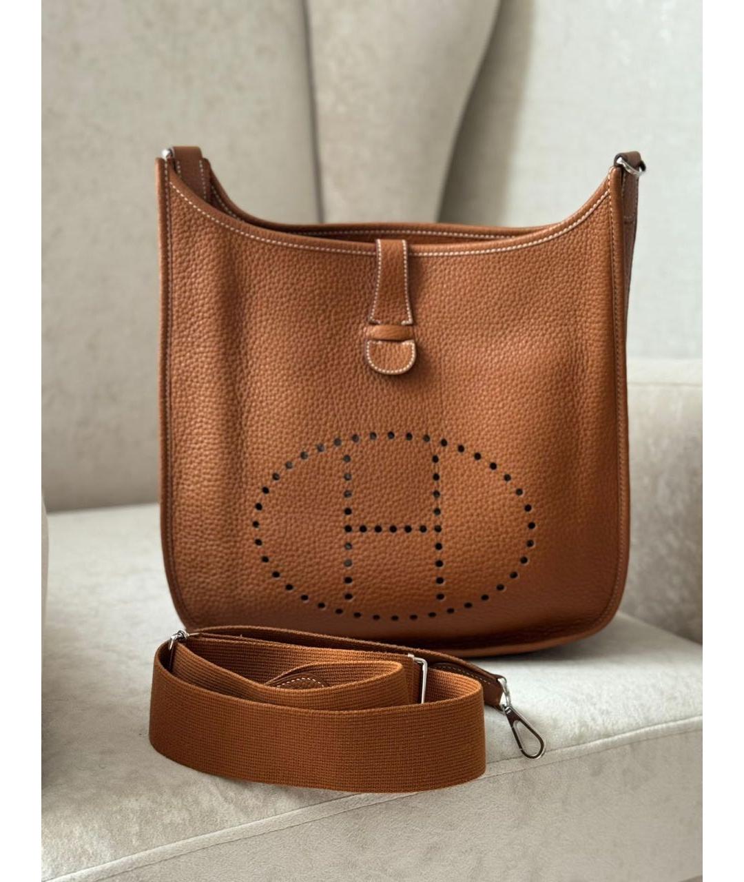 HERMES Кожаная сумка через плечо, фото 9