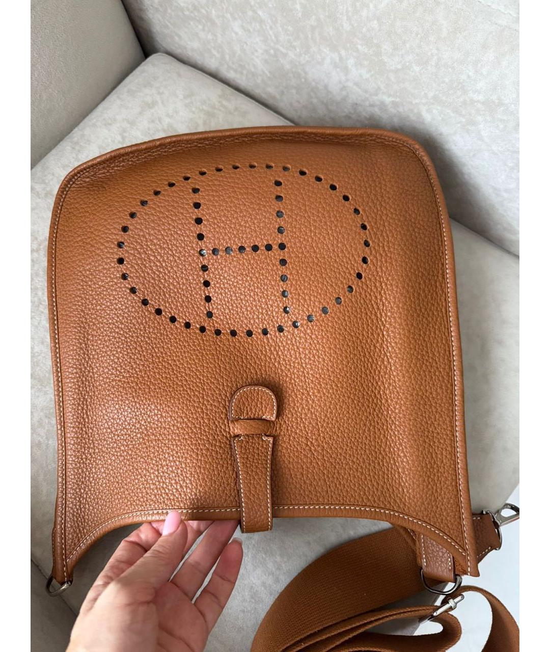 HERMES Кожаная сумка через плечо, фото 8