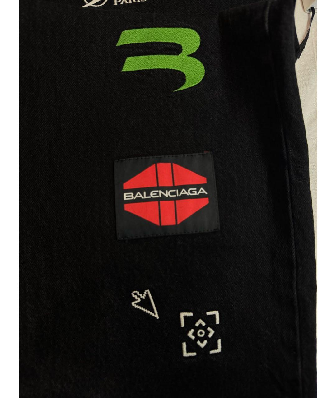 BALENCIAGA Черные хлопковые джинсы, фото 4