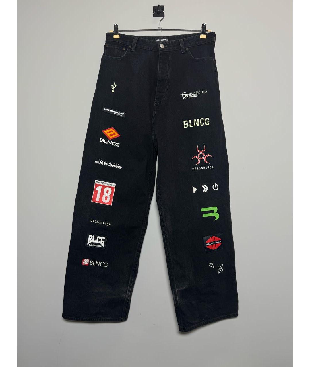 BALENCIAGA Черные хлопковые джинсы, фото 9