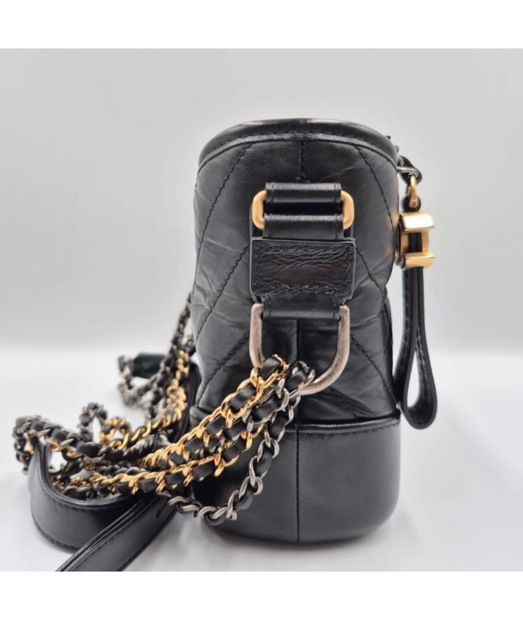 CHANEL Черная кожаная сумка через плечо, фото 2