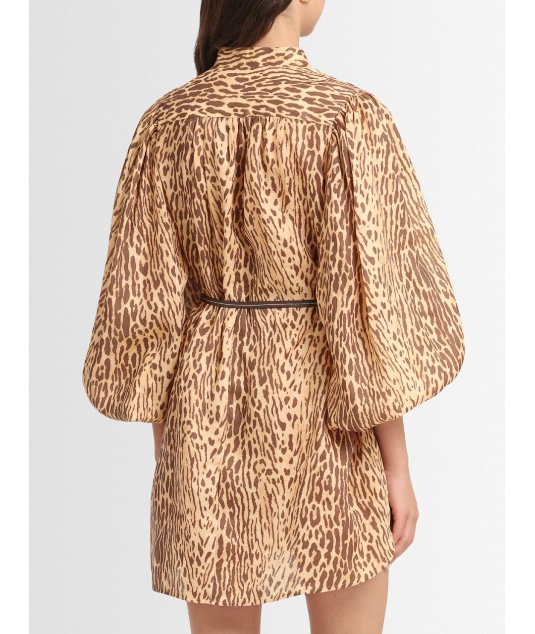 ZIMMERMANN Бежевое коктейльное платье, фото 5