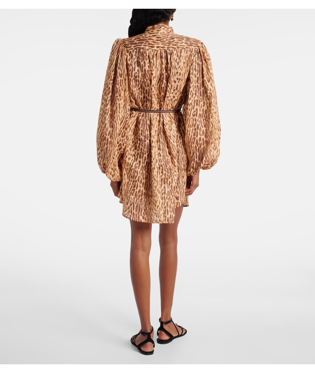 ZIMMERMANN Бежевое коктейльное платье, фото 3