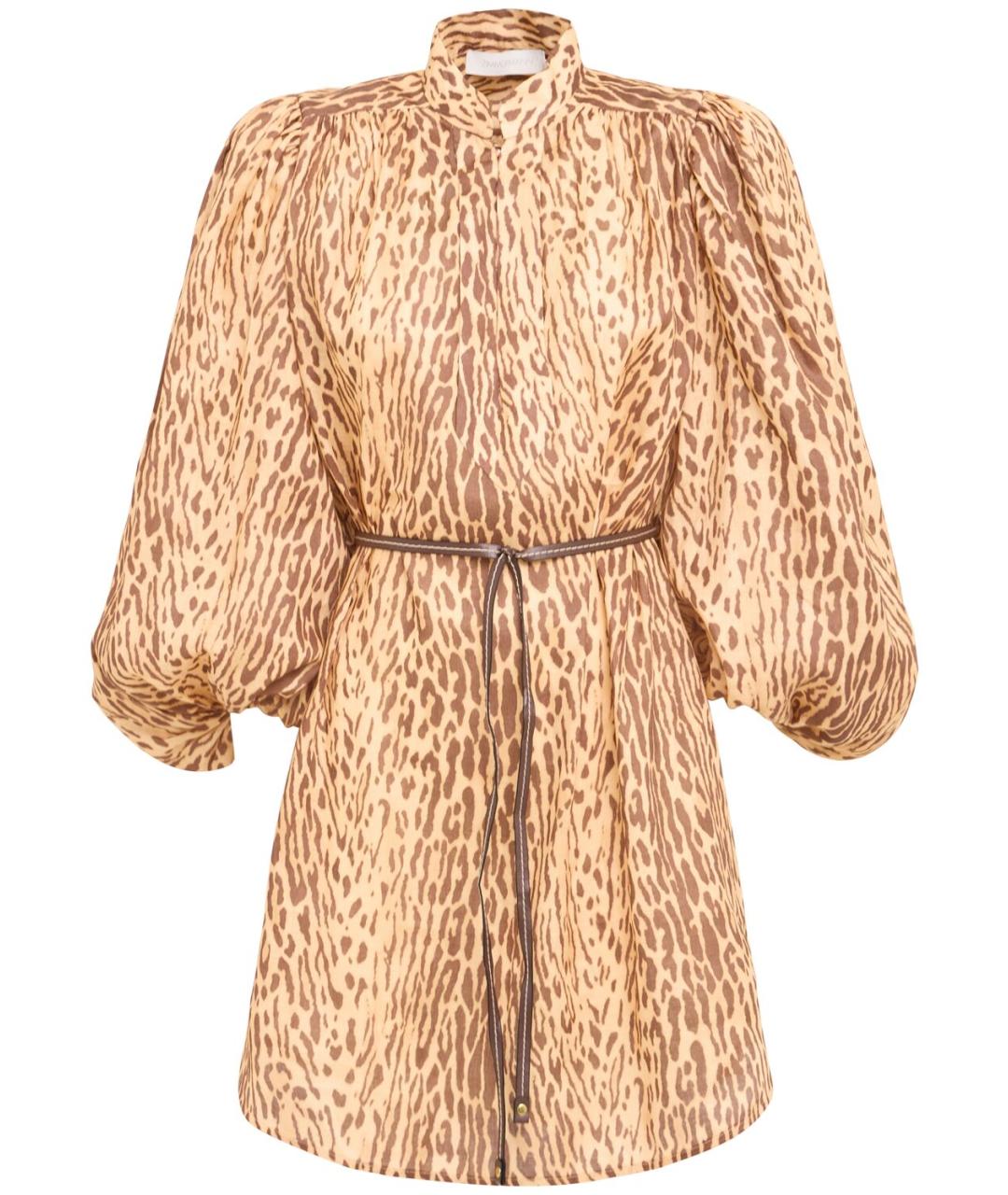 ZIMMERMANN Бежевое коктейльное платье, фото 1