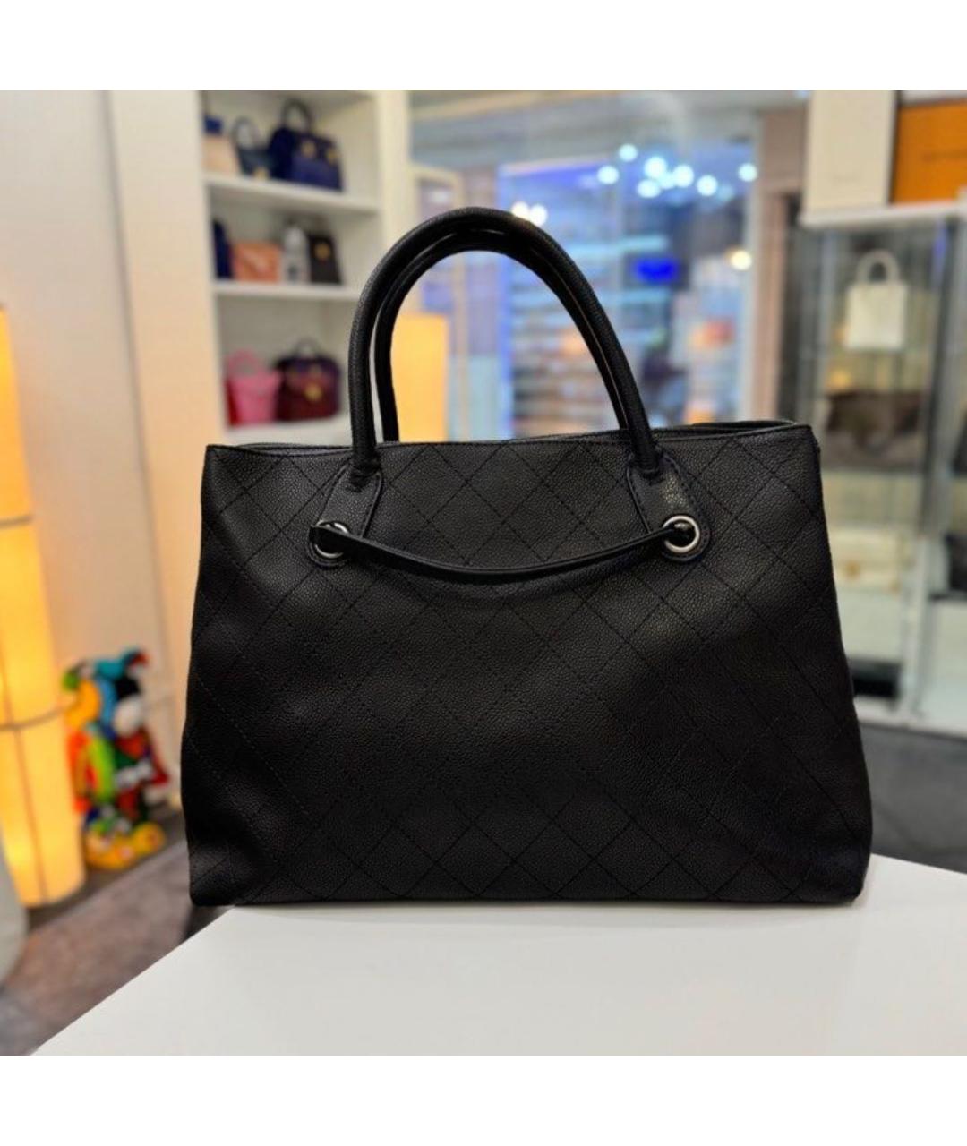 CHANEL Черная сумка тоут, фото 4