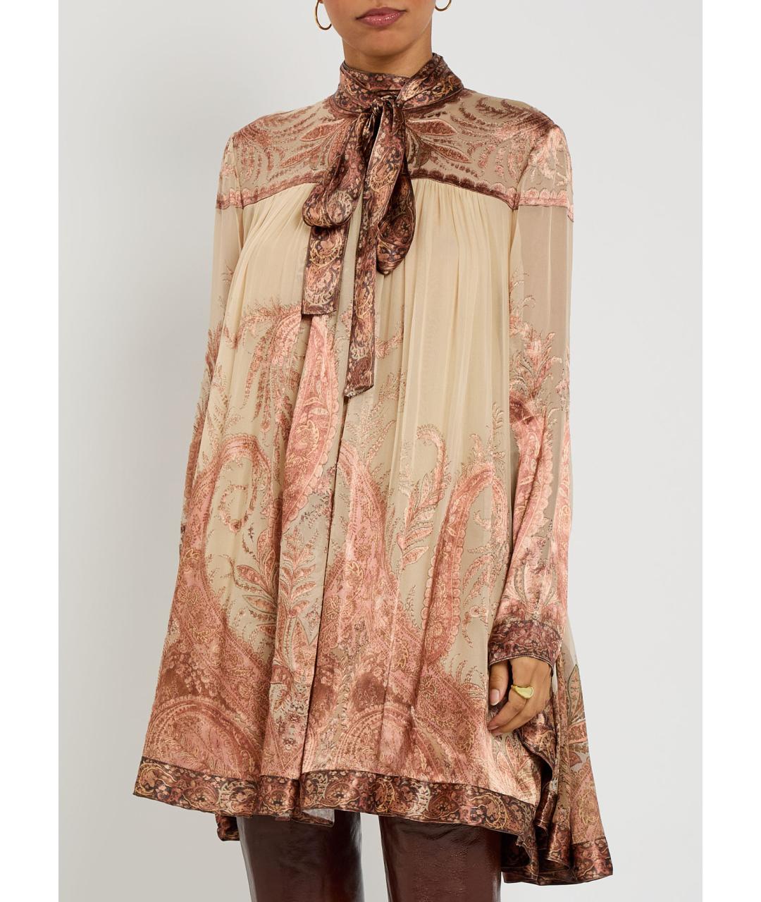 ZIMMERMANN Бежевое коктейльное платье, фото 8