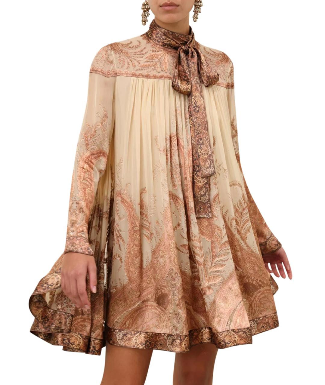 ZIMMERMANN Бежевое коктейльное платье, фото 9