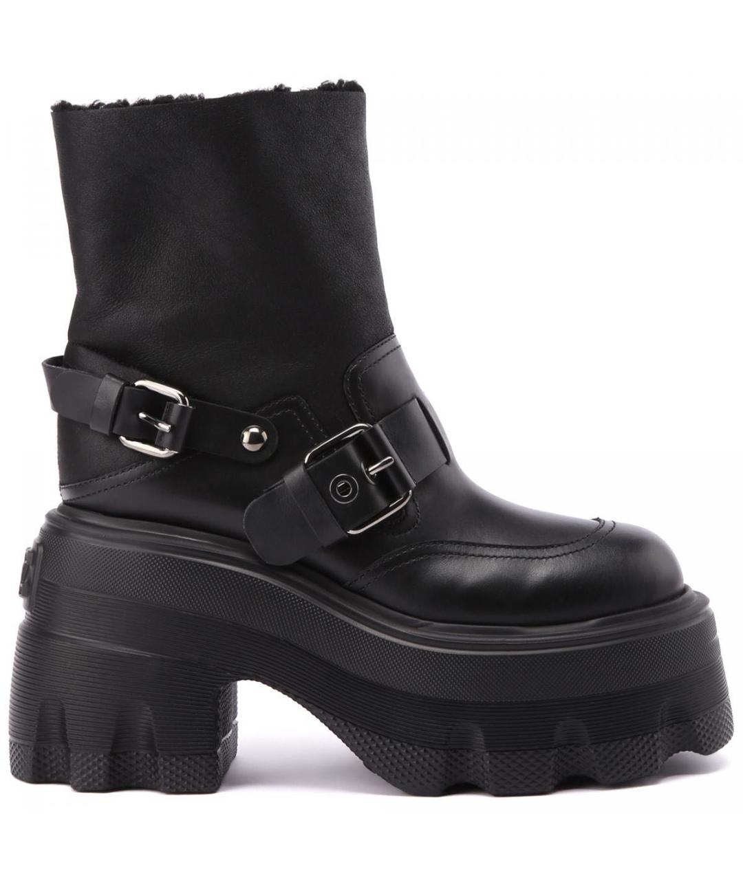 CASADEI Черные кожаные полусапоги, фото 1