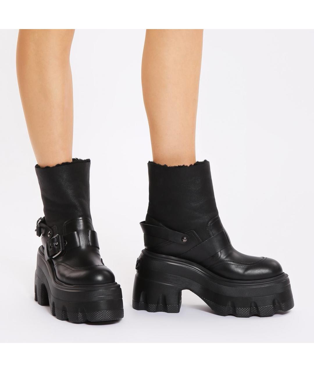 CASADEI Черные кожаные полусапоги, фото 5