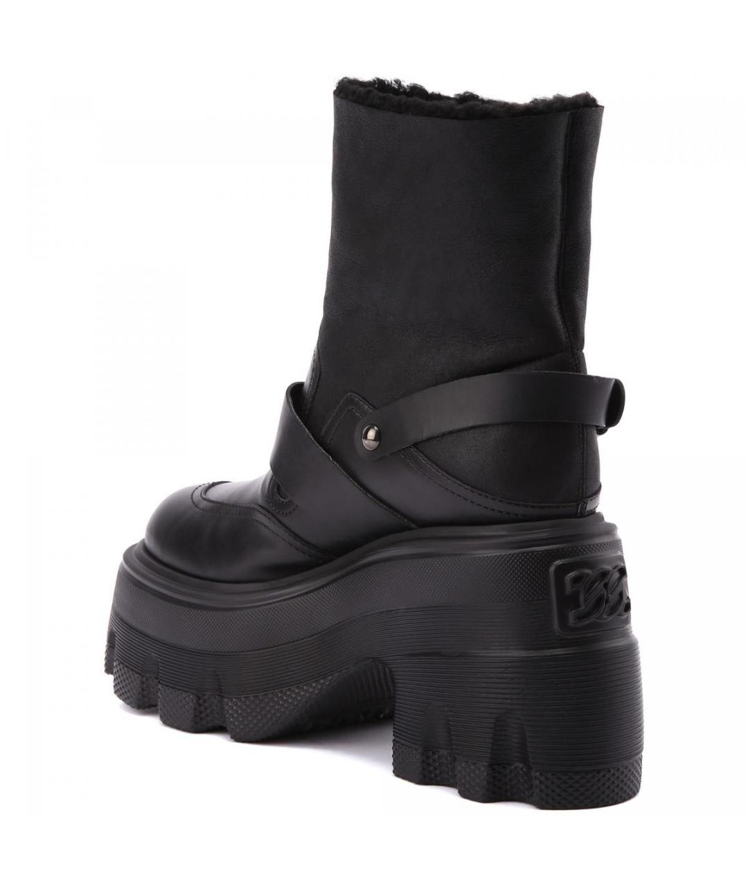 CASADEI Черные кожаные полусапоги, фото 3