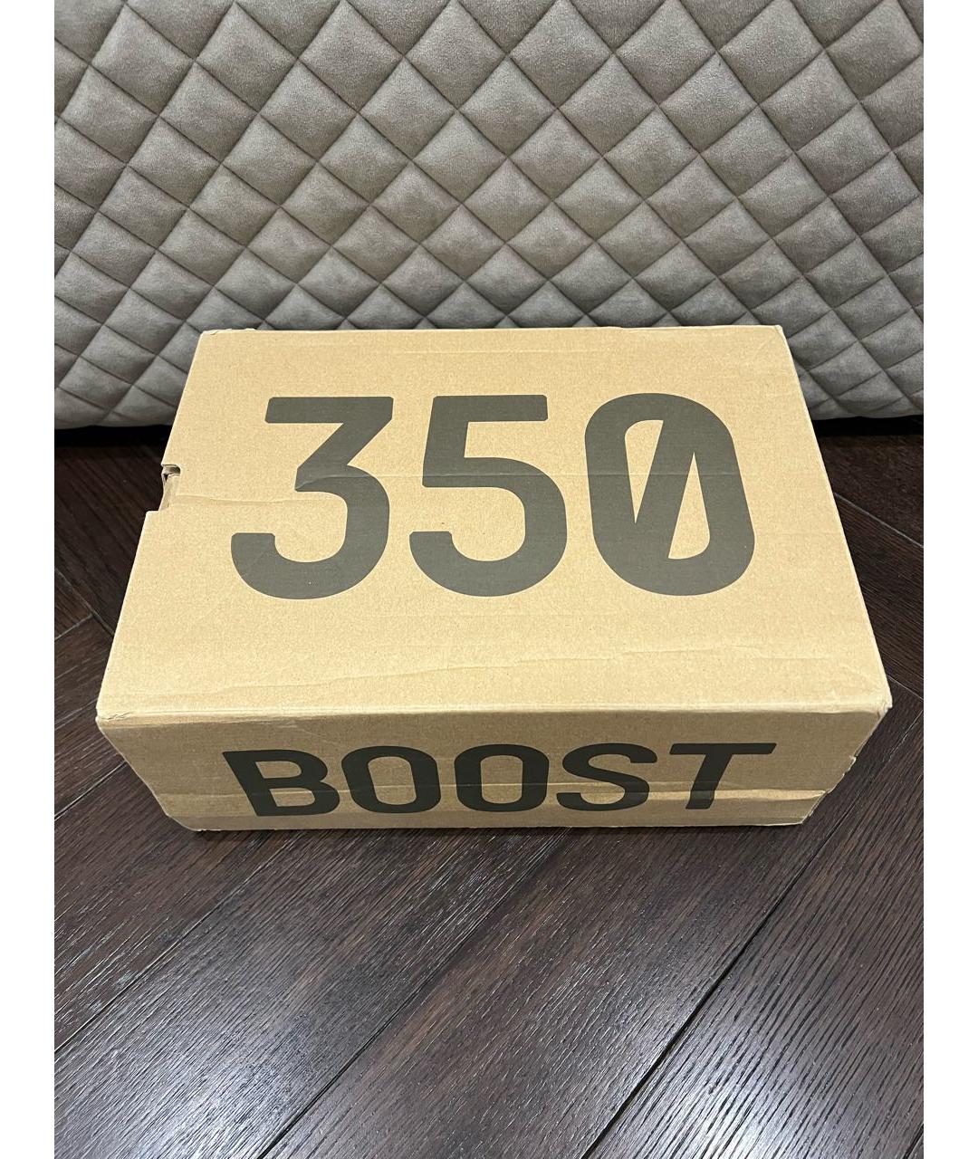 ADIDAS YEEZY Серые синтетические низкие кроссовки / кеды, фото 6