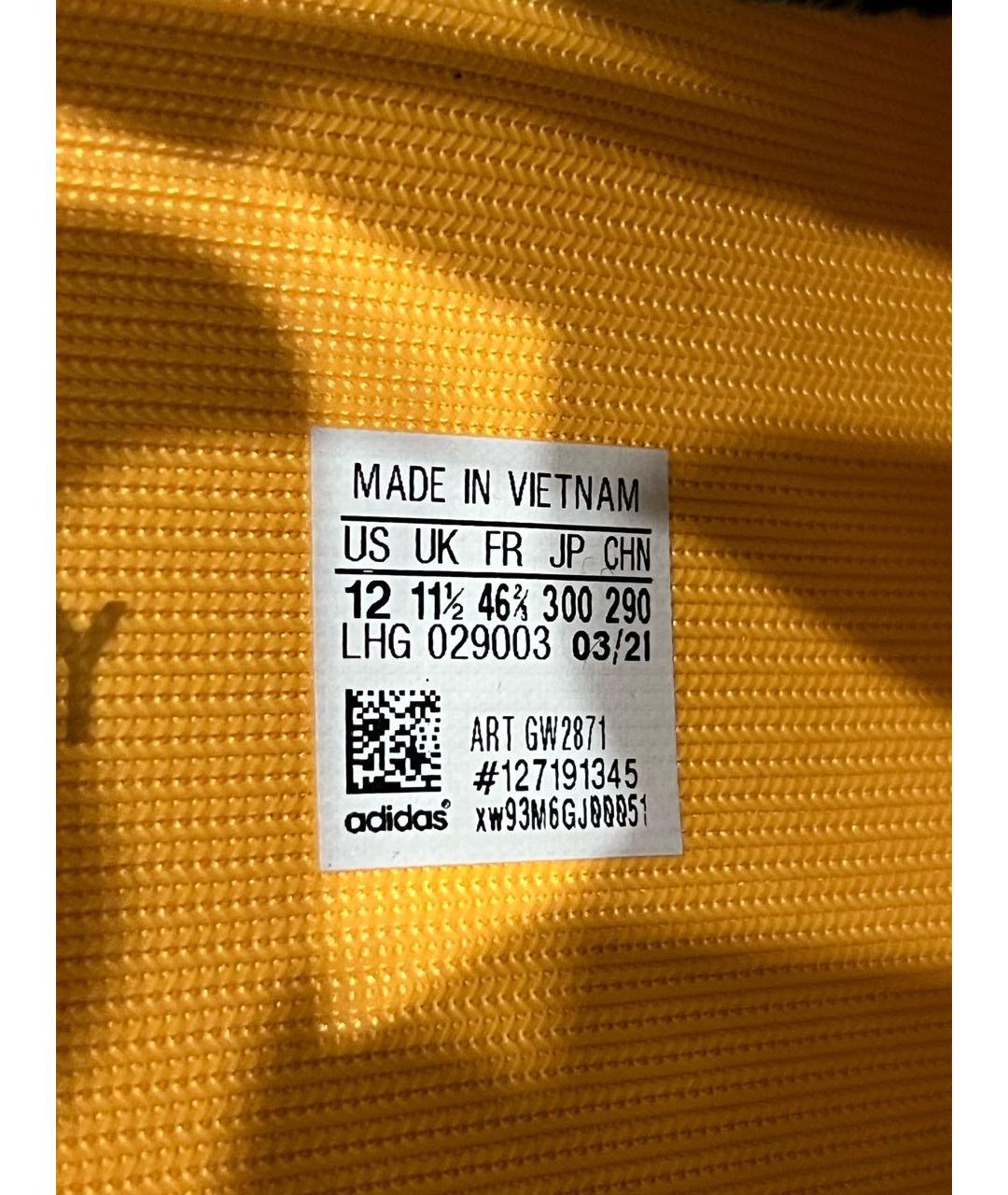 ADIDAS YEEZY Серые синтетические низкие кроссовки / кеды, фото 3