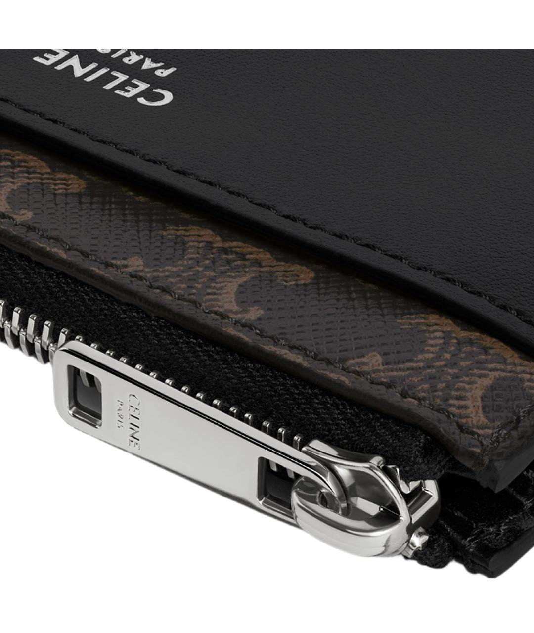 CELINE Черный кожаный кардхолдер, фото 4