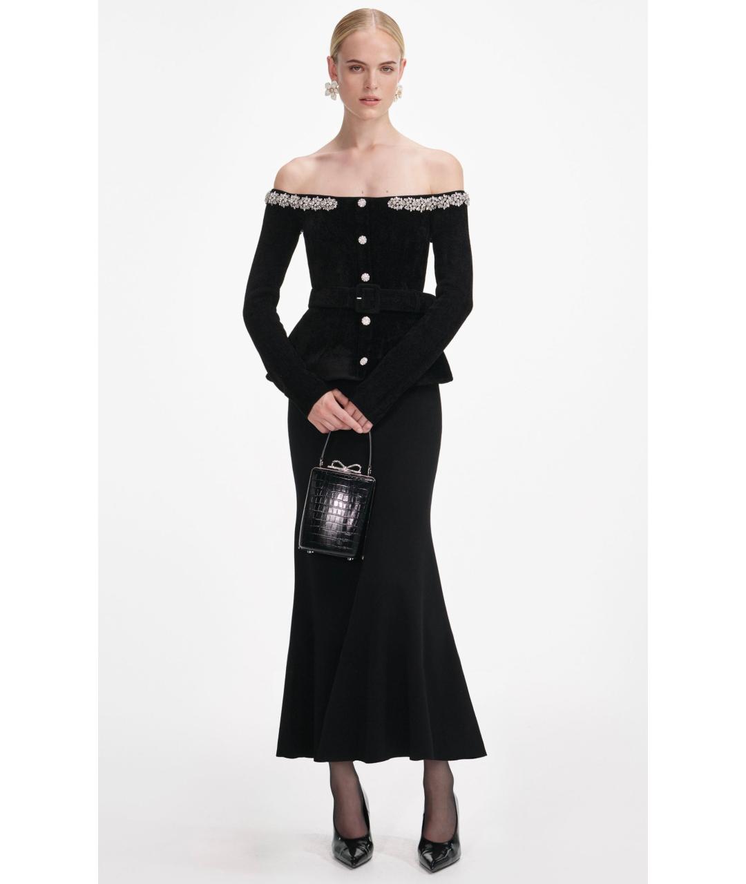 SELF-PORTRAIT Черное коктейльное платье, фото 2