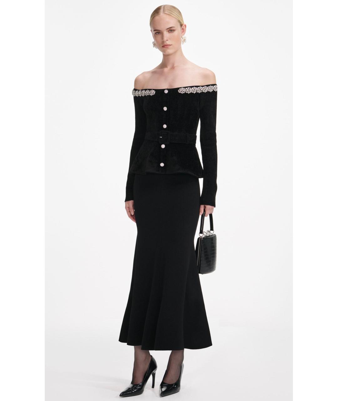 SELF-PORTRAIT Черное коктейльное платье, фото 3