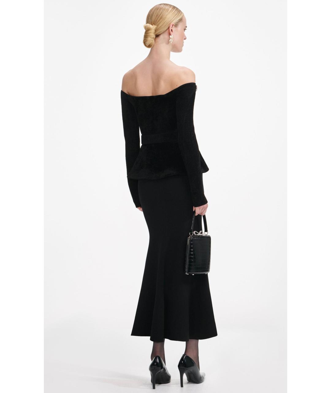 SELF-PORTRAIT Черное коктейльное платье, фото 4
