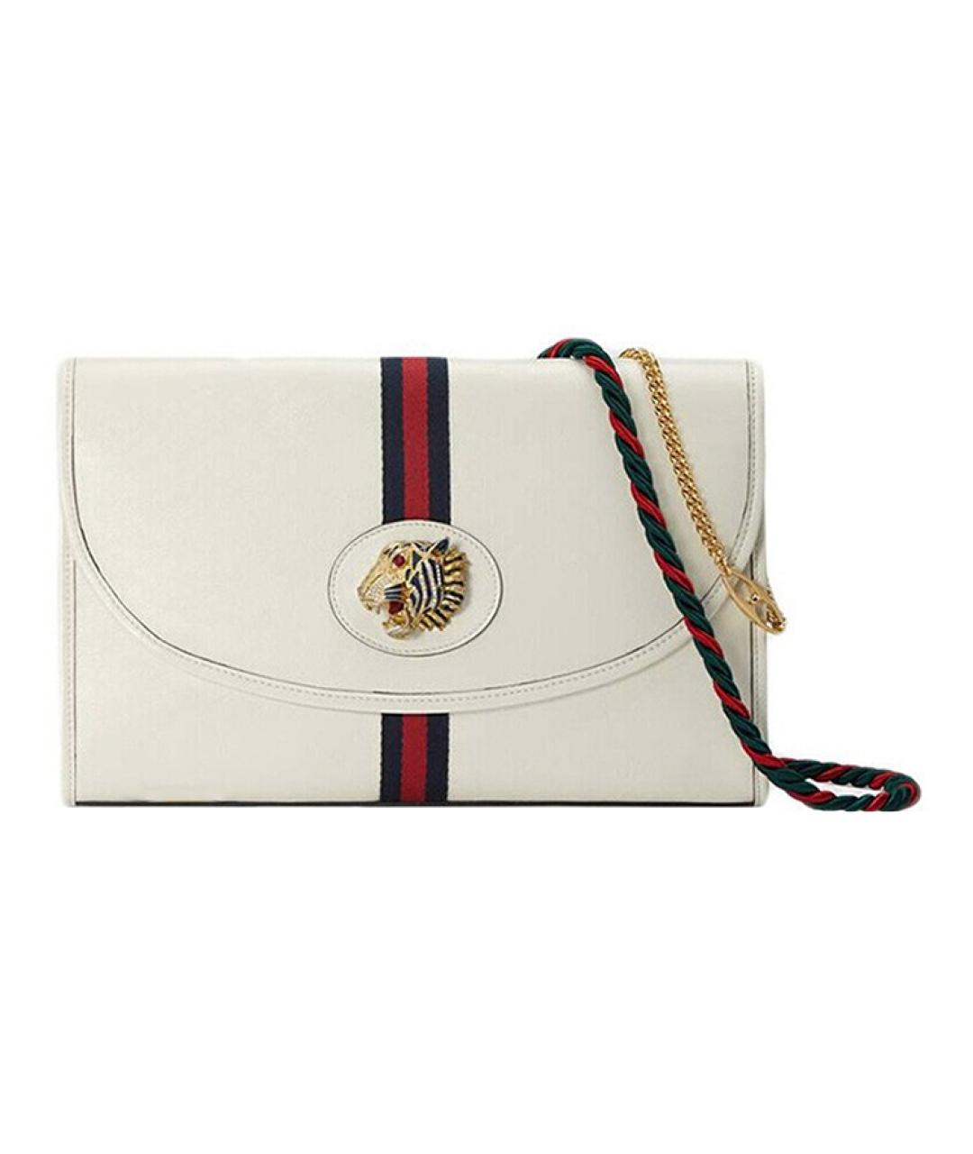 GUCCI Белая кожаная сумка через плечо, фото 1