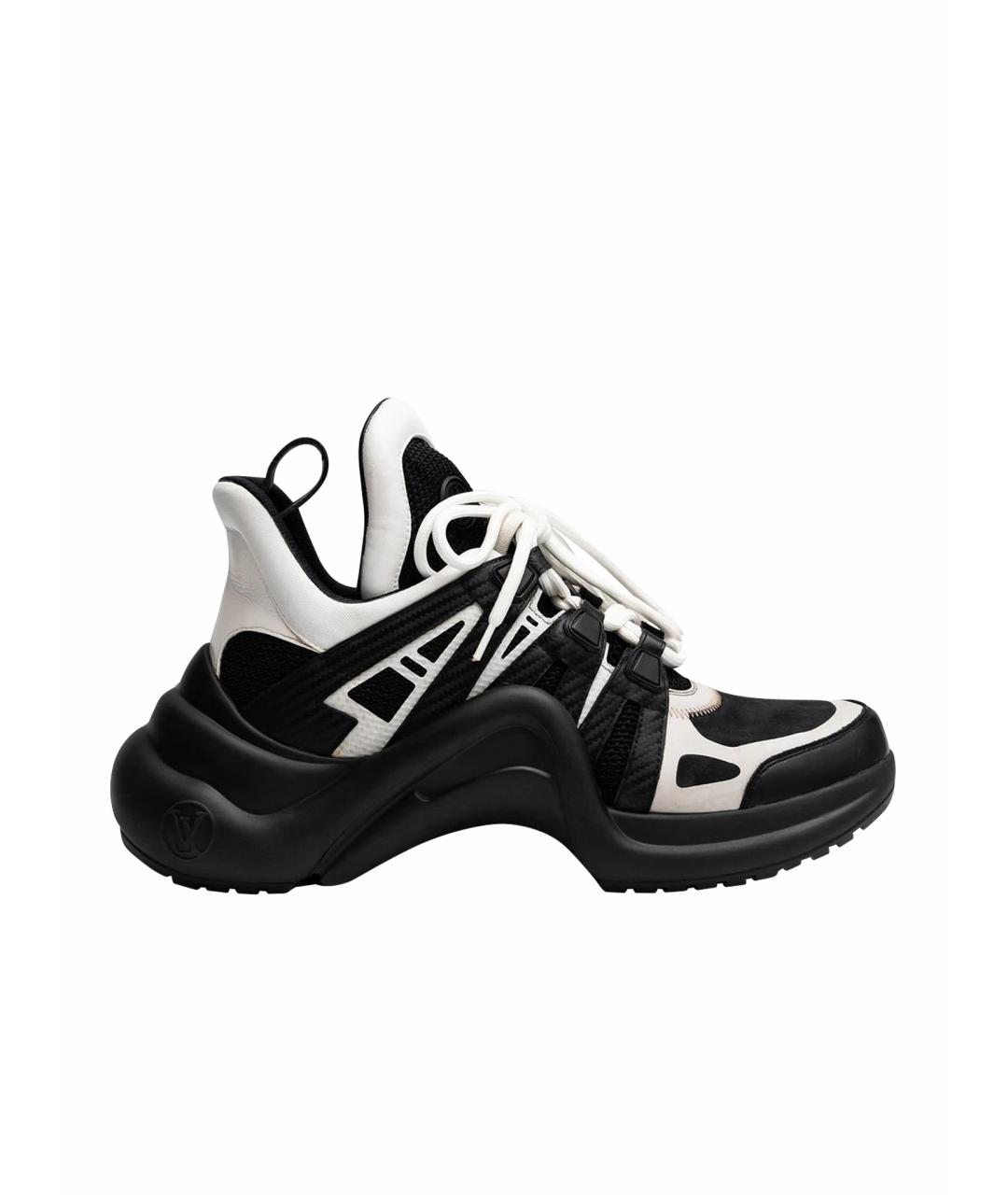 LOUIS VUITTON Черные текстильные кроссовки, фото 1