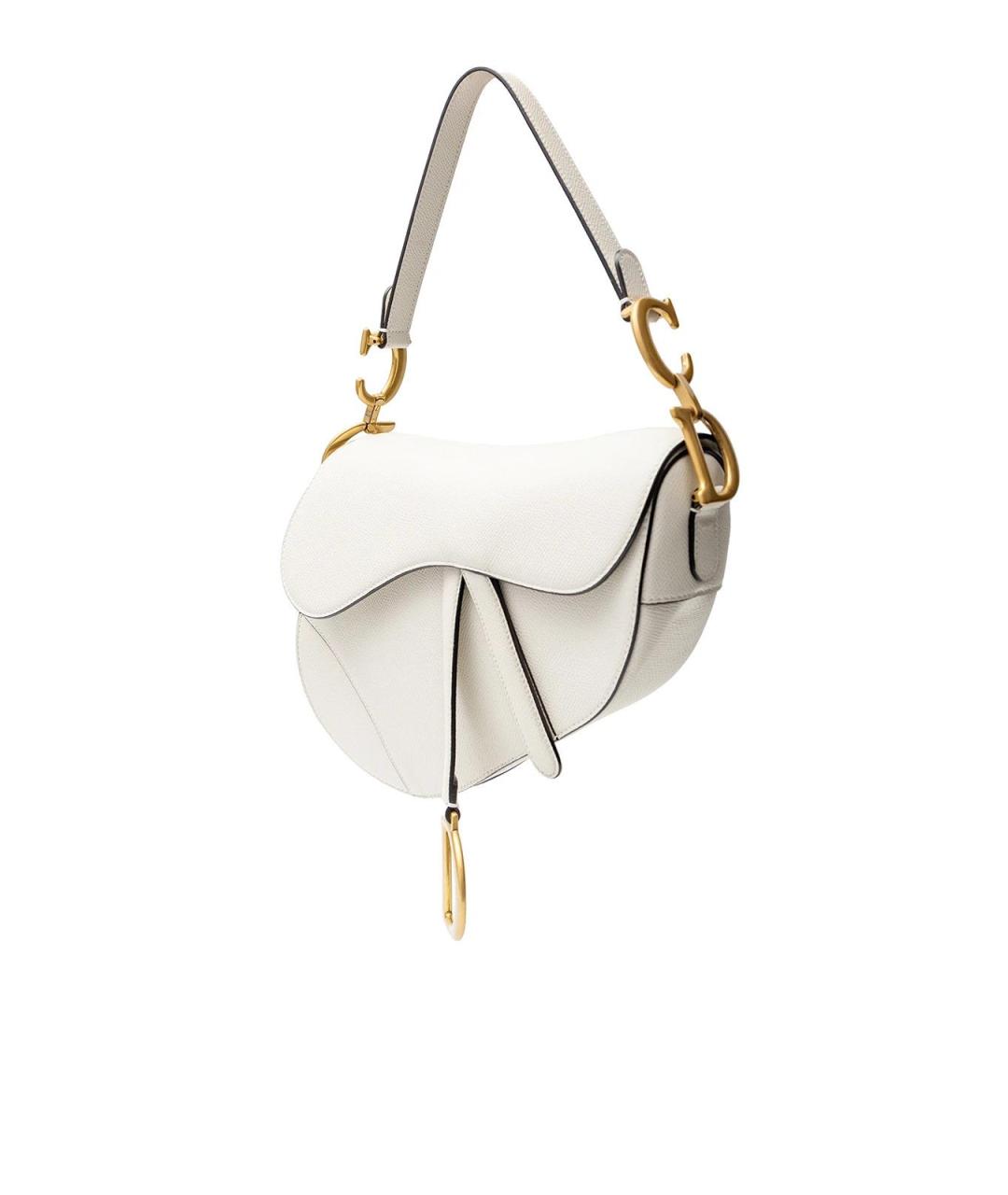 CHRISTIAN DIOR Бежевая кожаная сумка с короткими ручками, фото 2