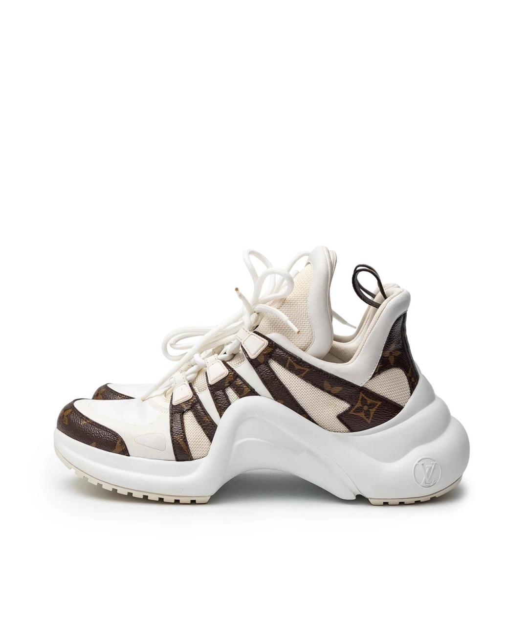 LOUIS VUITTON Белые текстильные кроссовки, фото 5