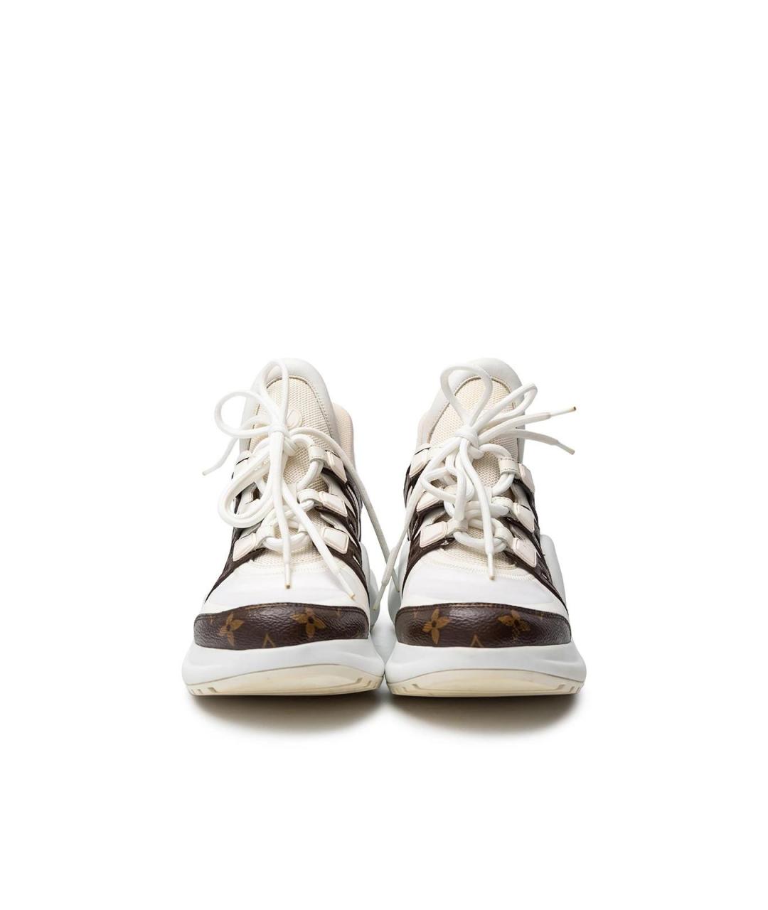 LOUIS VUITTON Белые текстильные кроссовки, фото 4