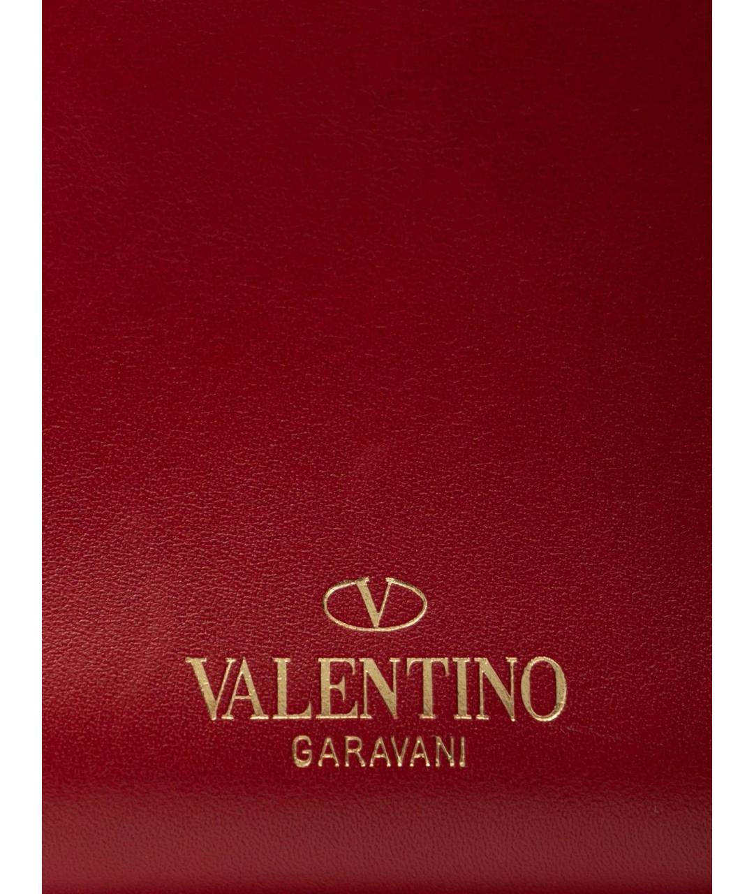 VALENTINO Красная кожаная сумка тоут, фото 5