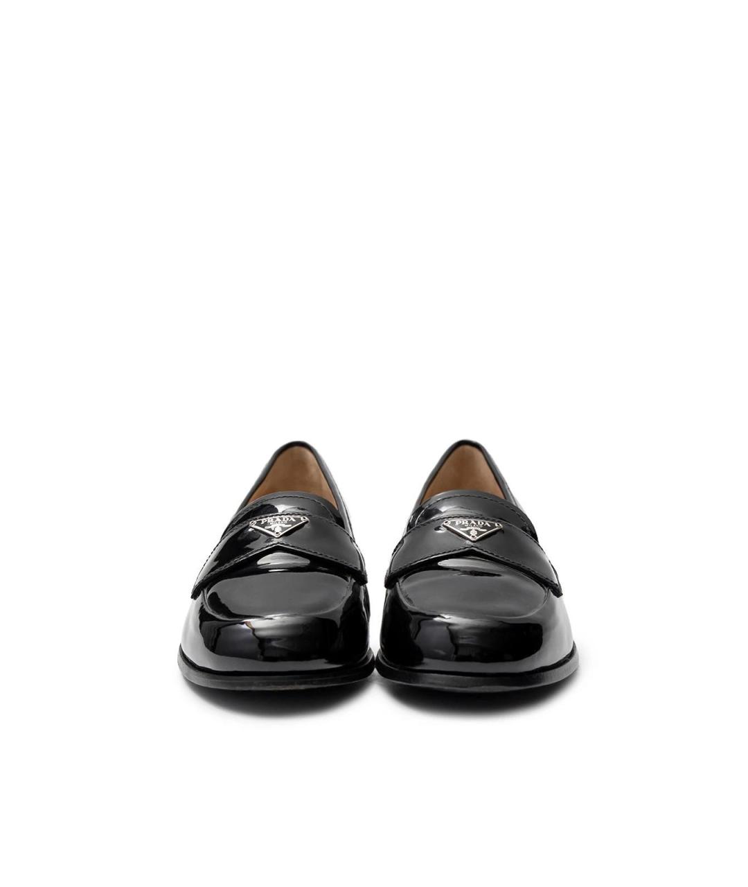 PRADA Черные лоферы из лакированной кожи, фото 4