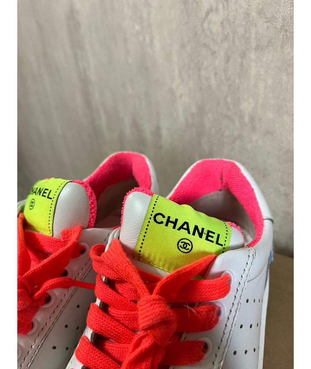 CHANEL Мульти кожаные кеды, фото 5