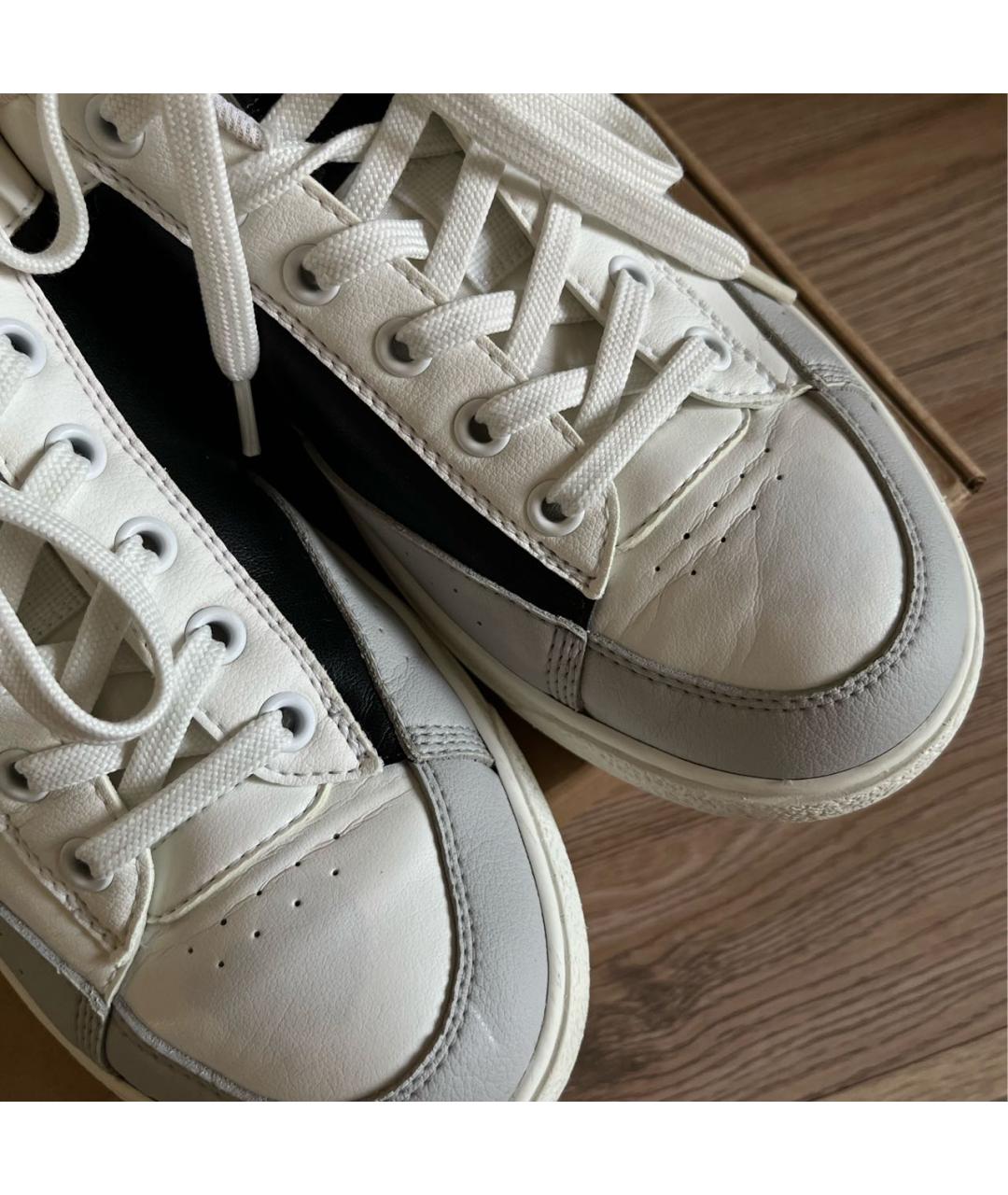 LOUIS VUITTON Белые кожаные кеды, фото 6