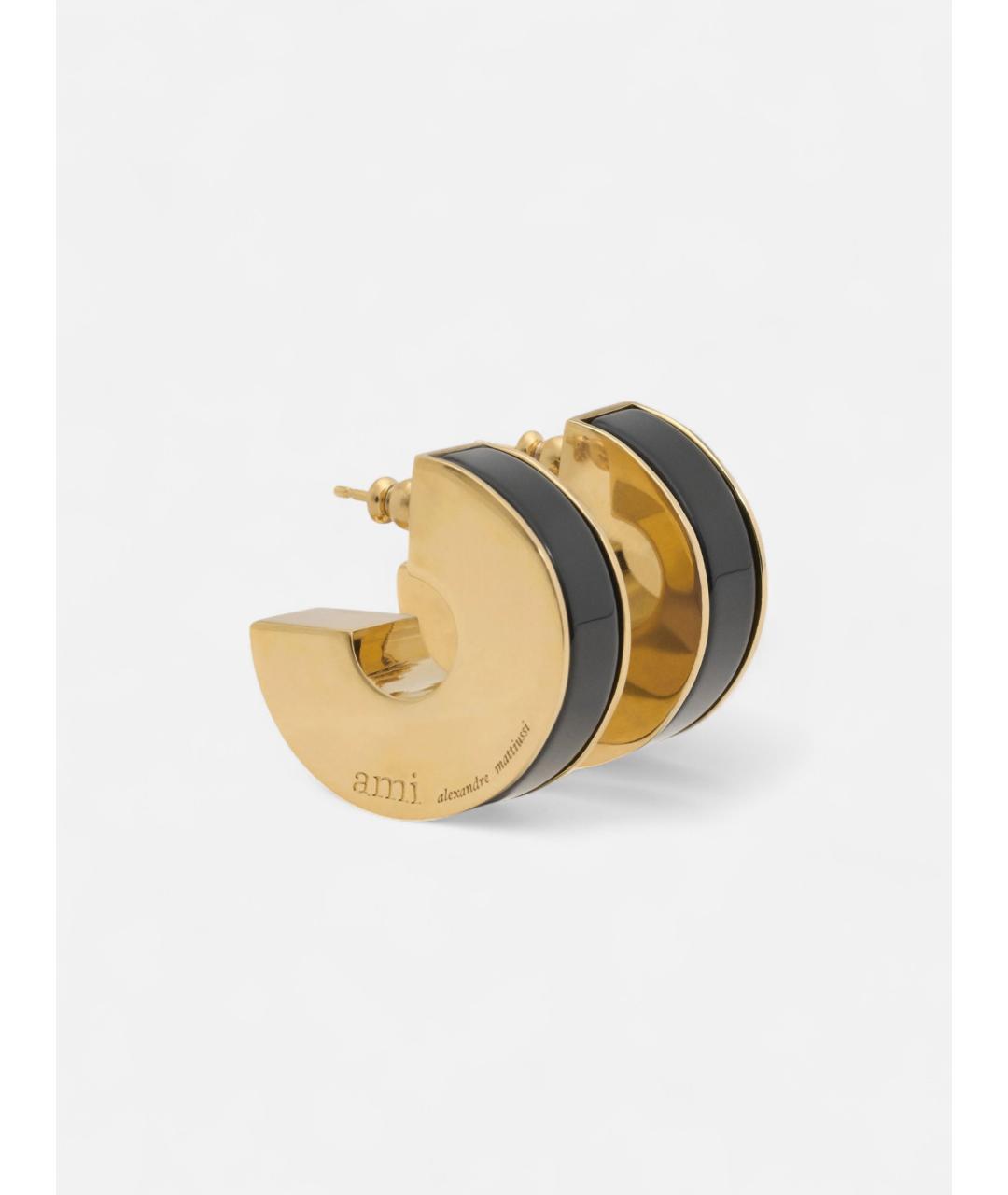 Ami Paris Золотые металлические серьги, фото 5
