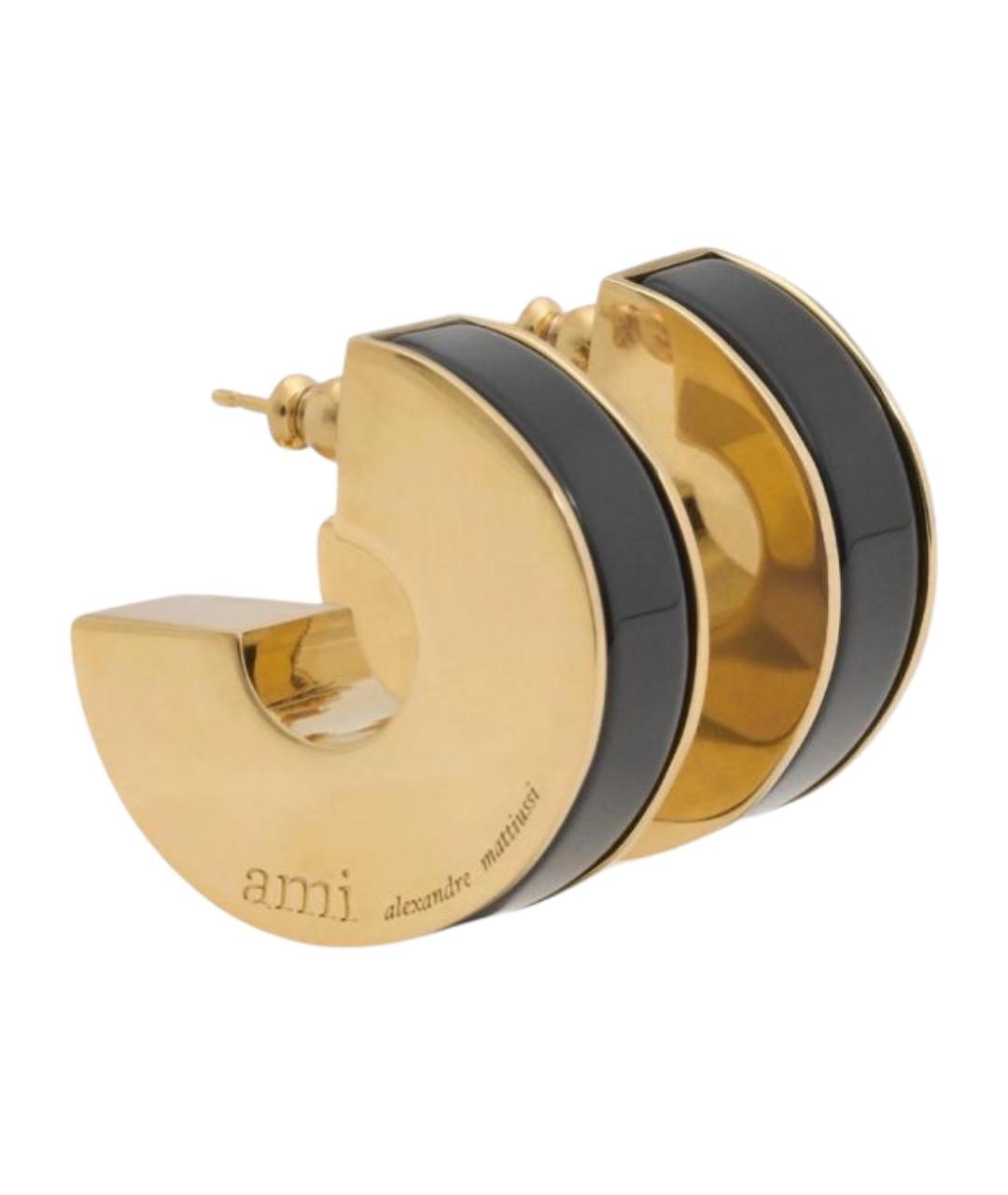 Ami Paris Золотые металлические серьги, фото 1