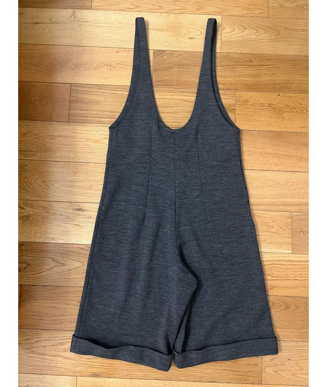 BRUNELLO CUCINELLI Серый шерстяной комбинезон, фото 7