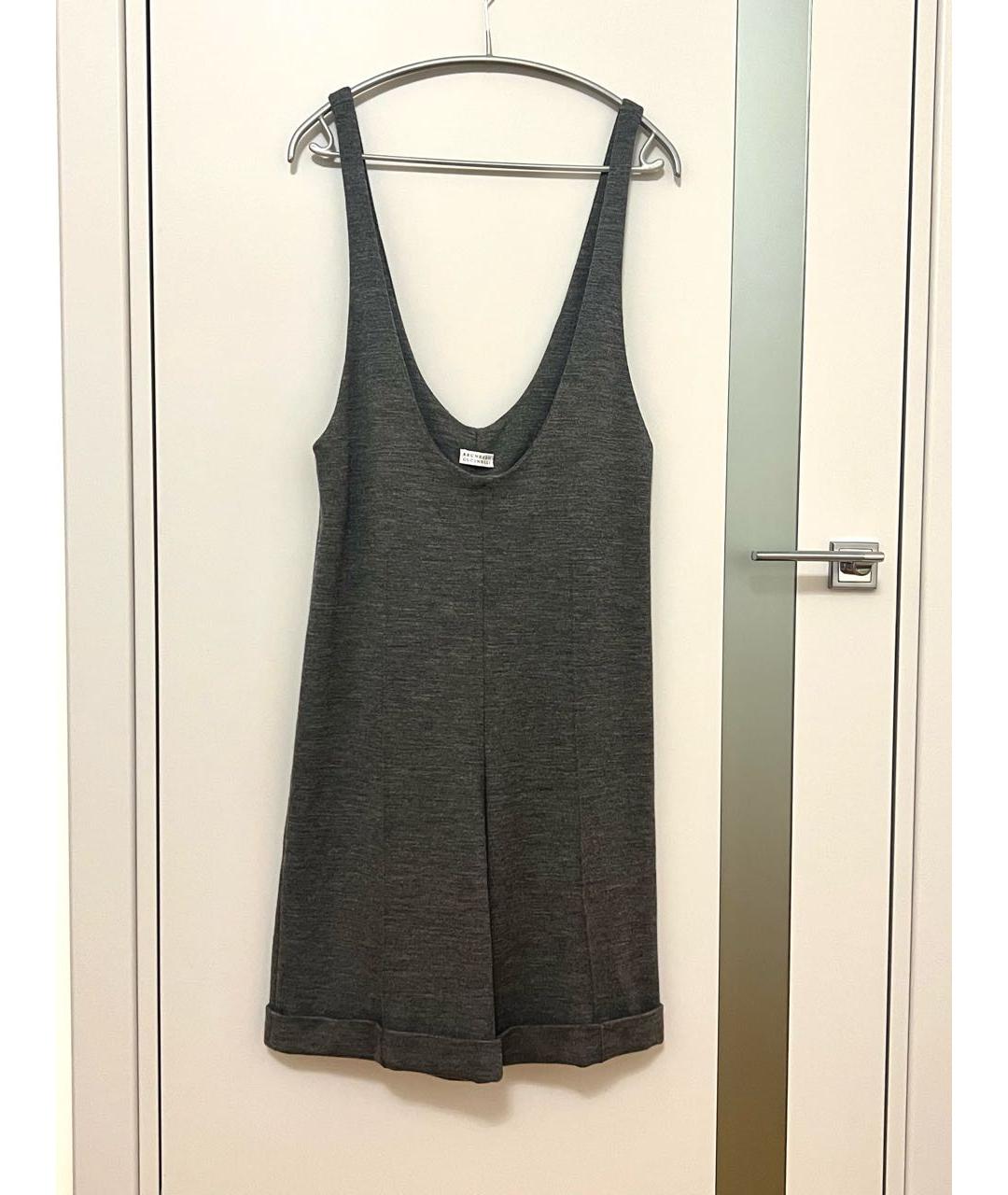 BRUNELLO CUCINELLI Серый шерстяной комбинезон, фото 9