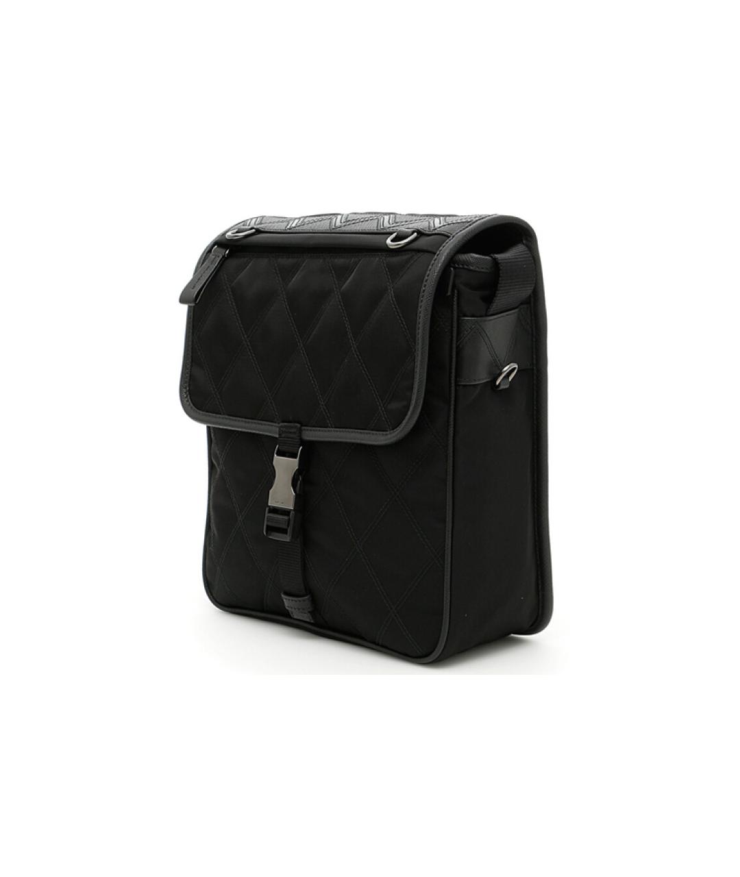 PRADA Черная тканевая сумка на плечо, фото 2