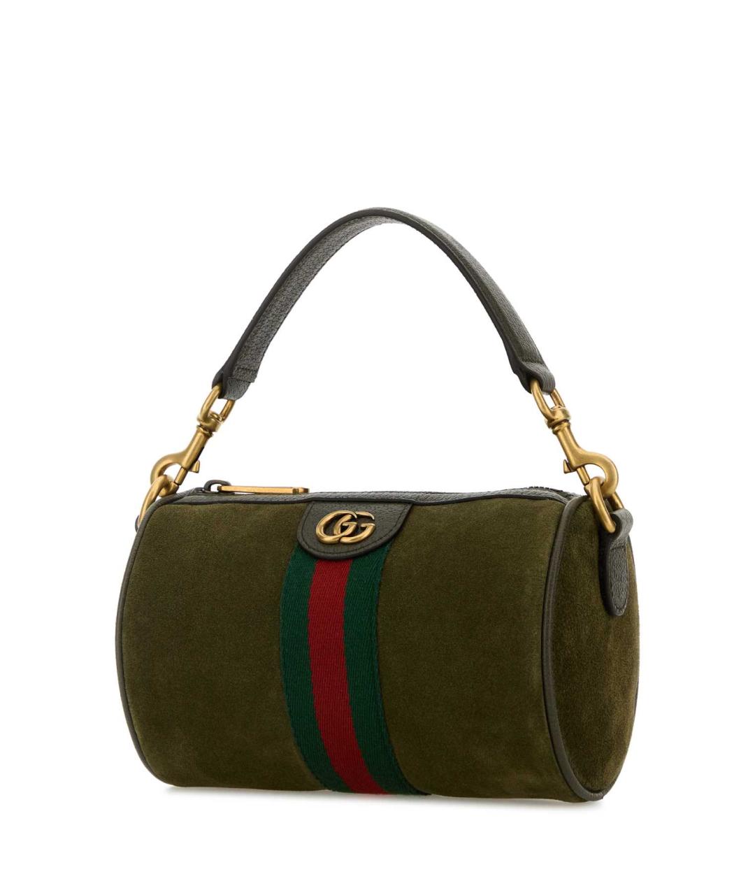 GUCCI Зеленая замшевая барсетка, фото 2