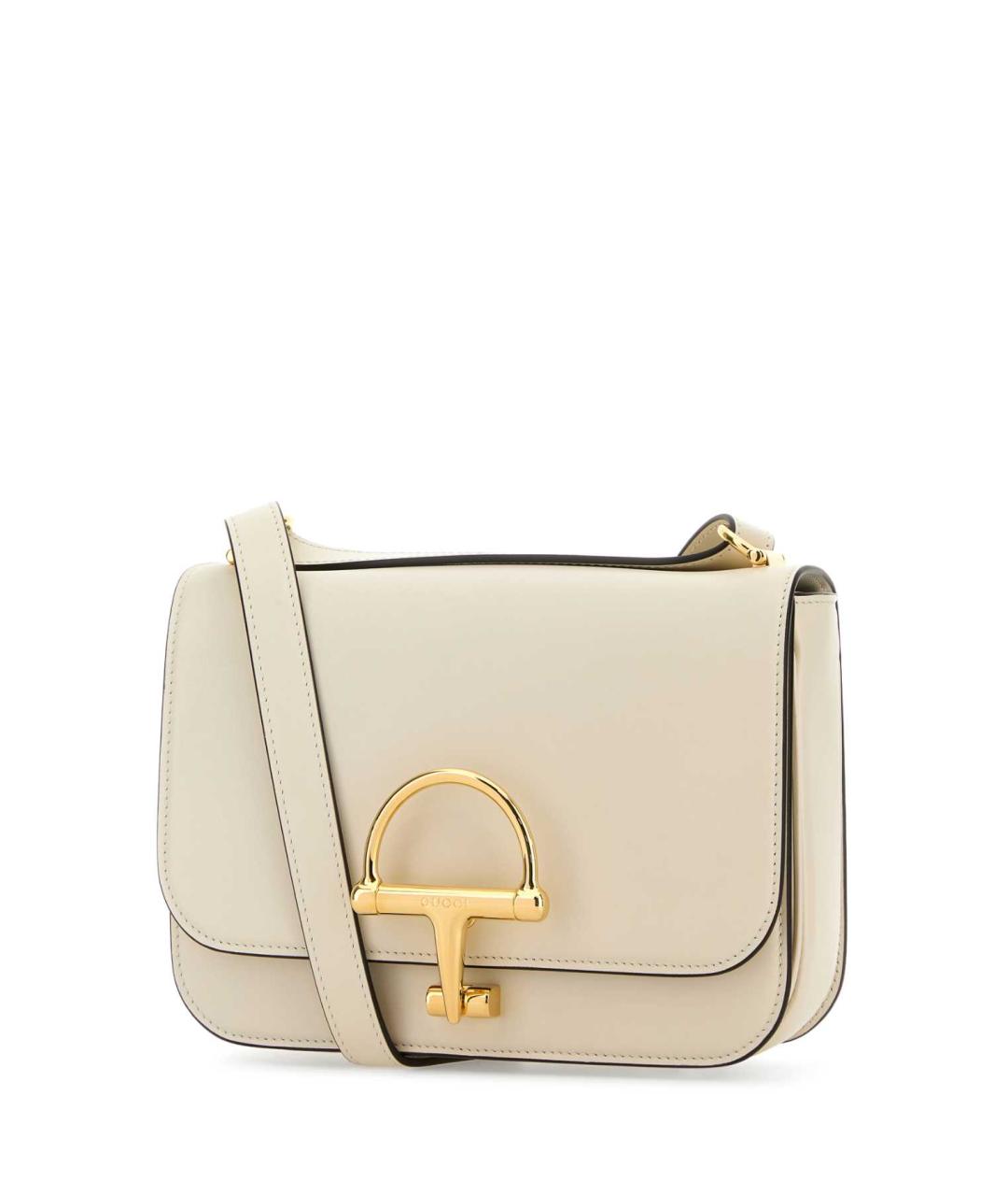 GUCCI Бежевая кожаная сумка через плечо, фото 2