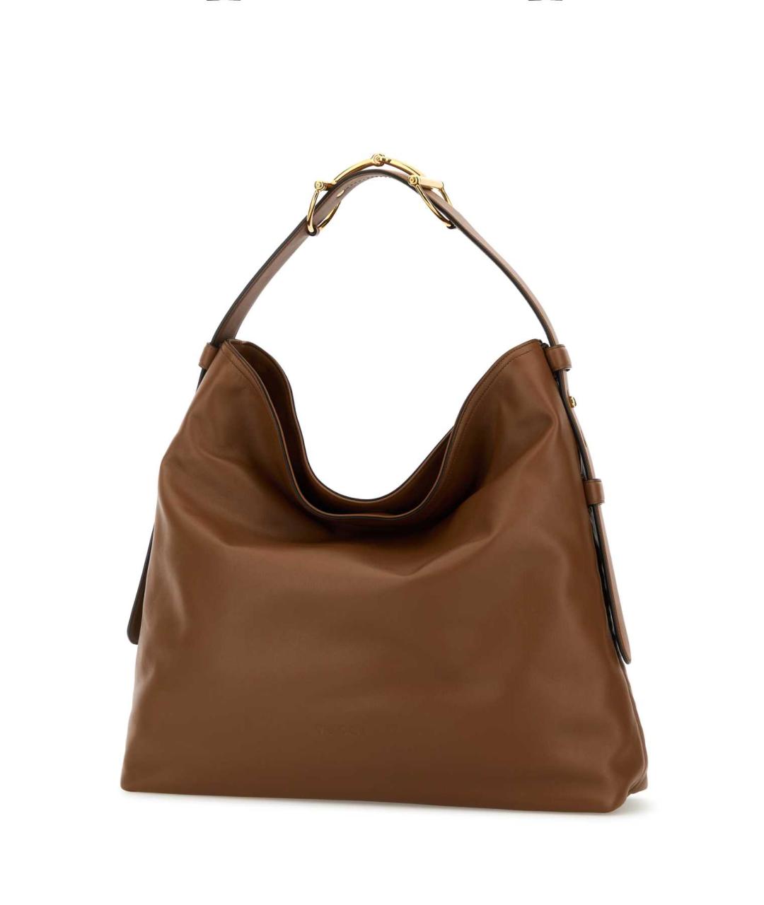 GUCCI Коричневая кожаная сумка через плечо, фото 2