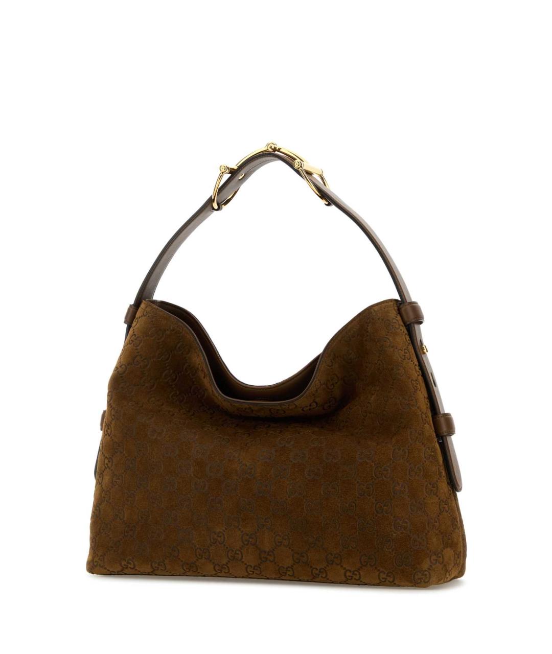 GUCCI Коричневая замшевая сумка через плечо, фото 2