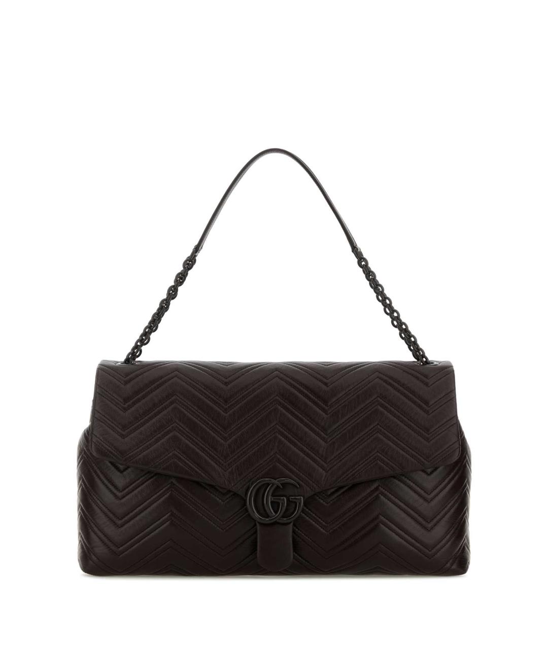 GUCCI Коричневая кожаная сумка через плечо, фото 1