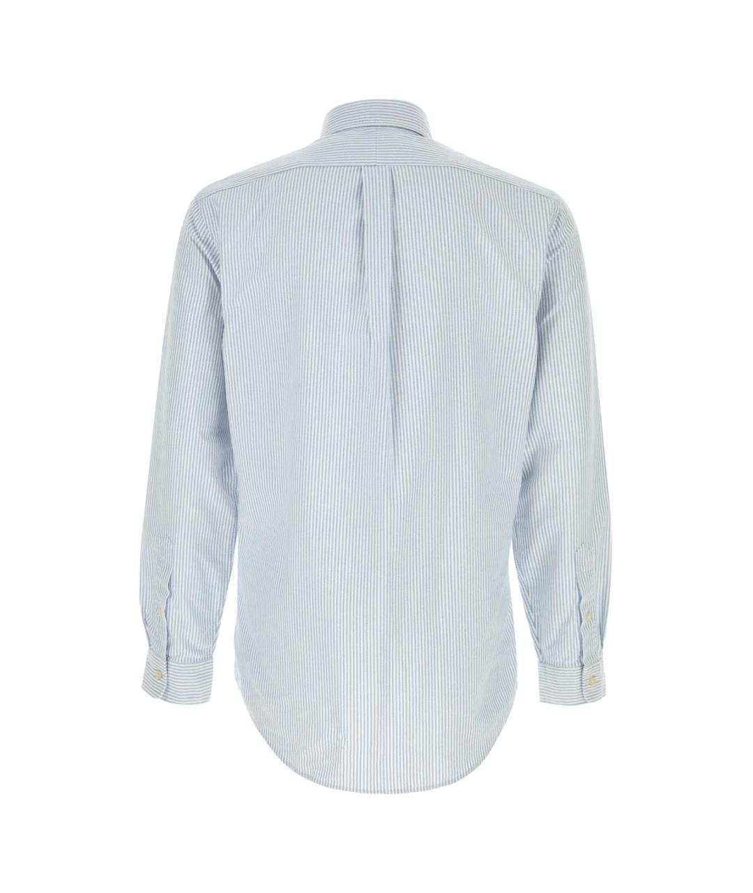 POLO RALPH LAUREN Голубая хлопковая кэжуал рубашка, фото 2