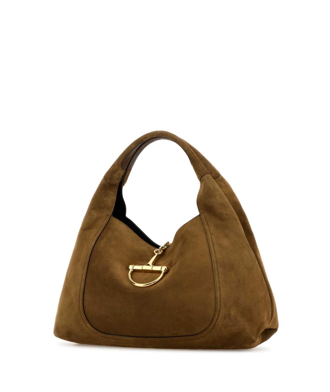 GUCCI Коричневая замшевая сумка через плечо, фото 2