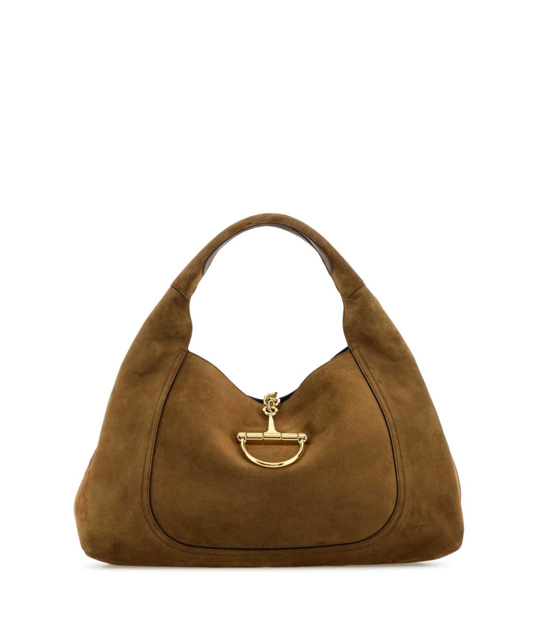 GUCCI Коричневая замшевая сумка через плечо, фото 1