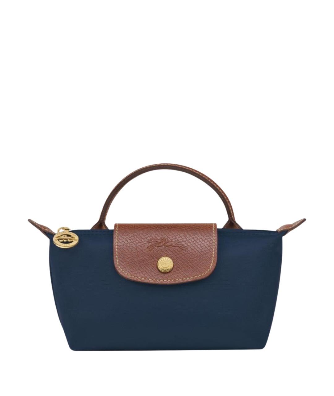 LONGCHAMP Темно-синяя сумка с короткими ручками, фото 1