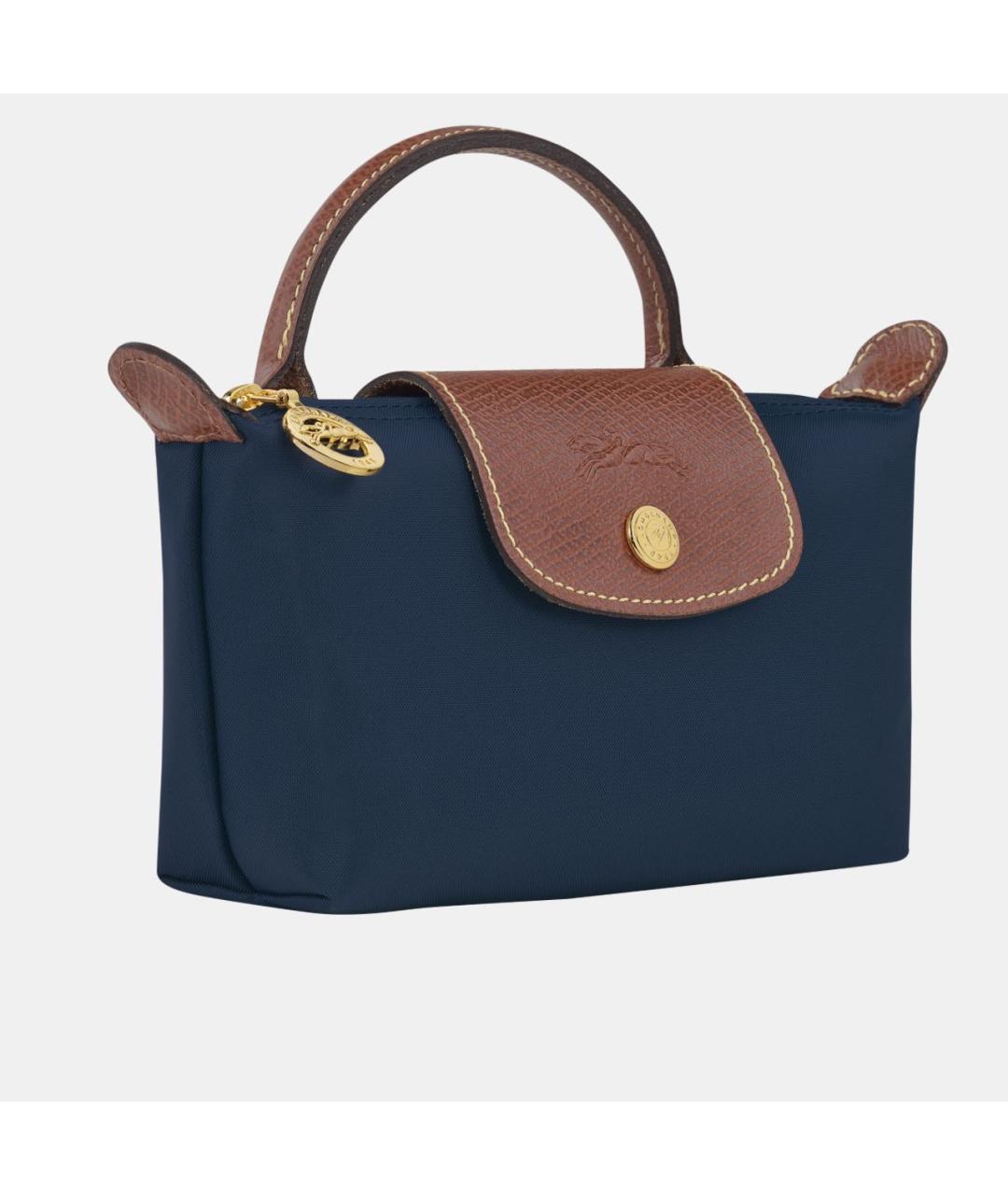 LONGCHAMP Темно-синяя сумка с короткими ручками, фото 2