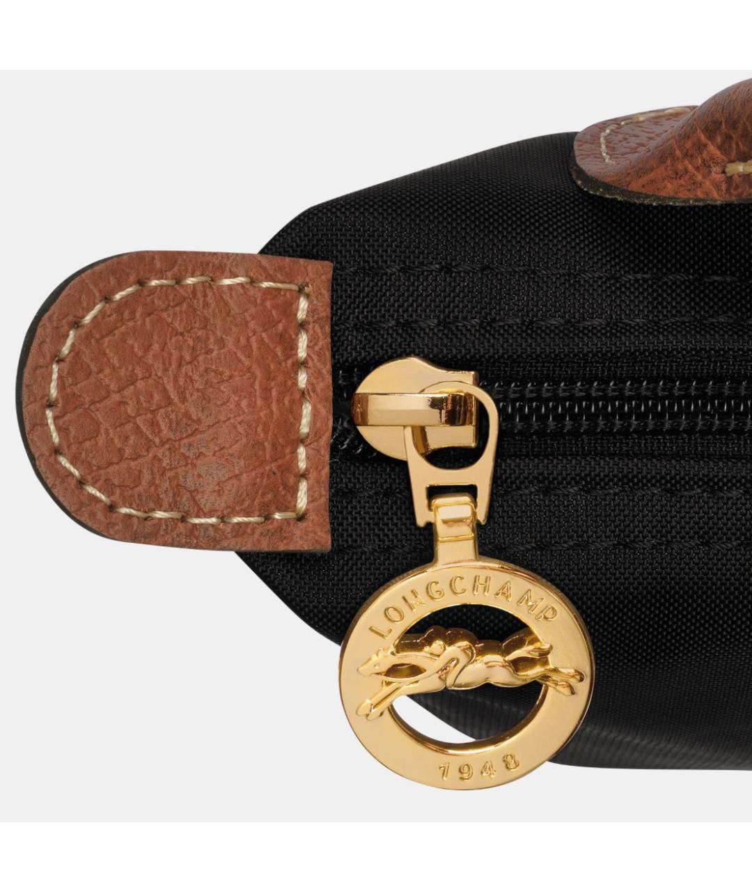 LONGCHAMP Черная сумка с короткими ручками, фото 5